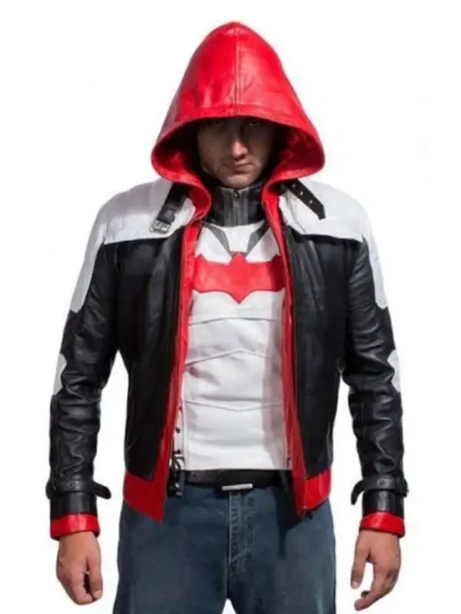 Batman Arkham Red Hood Leather Jacket