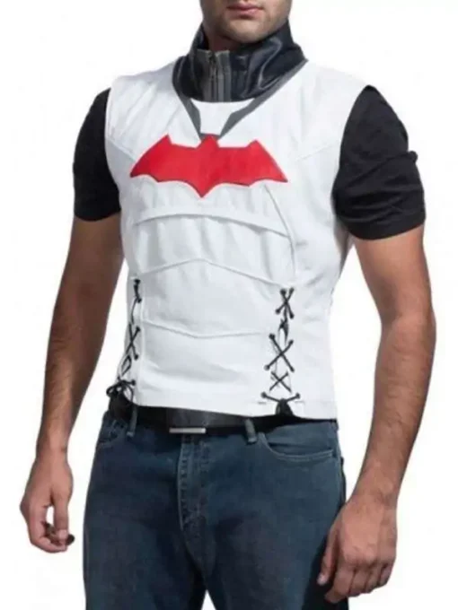 Batman Arkham Red Hood Leather Jacket
