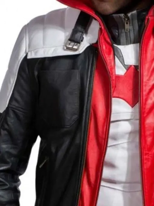 Batman Arkham Red Hood Leather Jacket