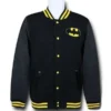 Batman Black Classic Logo Varsity Jacket