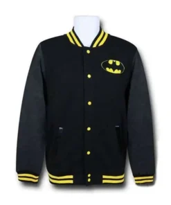 Batman Black Classic Logo Varsity Jacket