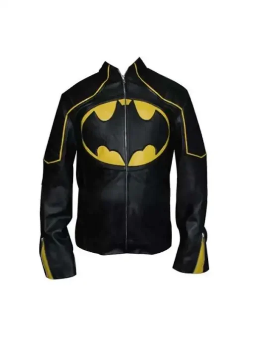 Batman Black & Yellow Leather Jacket