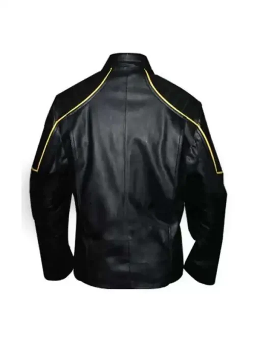Batman Black & Yellow Leather Jacket