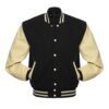 Black and Cream Varsity Jacket
