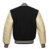 Black and Cream Varsity Jacket