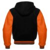 Black and Orange Varsity Jacket