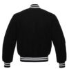 Black Wool Varsity Jacket