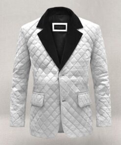 Bocelli Tuxedo Quilted Leather Blazer