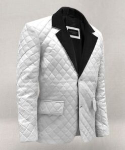 Bocelli Tuxedo Quilted Leather Blazer