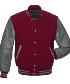 Cardinal and Grey Varsity Jacket