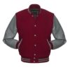 Cardinal and Grey Varsity Jacket