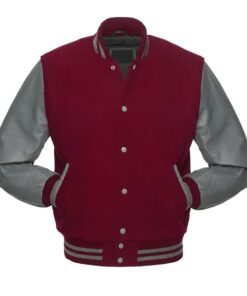 Cardinal and Grey Varsity Jacket