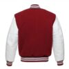 Cardinal and White Varsity Jacket
