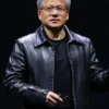Jensen Huang Nvidia CEO Black Leather Jacket