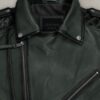 Charles Burnt Charcoal Leather Jacket