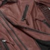 Charles Burnt Maroon Leather Jacket