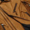 Charles Burnt Mustard Leather Jacket