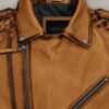 Charles Burnt Mustard Leather Jacket