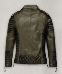 Charles Burnt Olive Leather Jacket