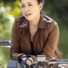 Christian Serratos The Walking Dead Season 9 Leather Jacket