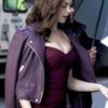 Daphne Kluger Purple leather Jacket