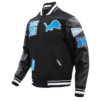 Detroit Lions Black Varsity Jacket
