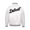 Detroit Tigers White Varsity Jacket