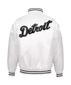 Detroit Tigers White Varsity Jacket