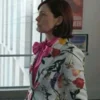Elsbeth Carrie Preston White Floral Blazer