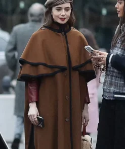 Emily in Paris Emily Cooper Wool Trench Coat