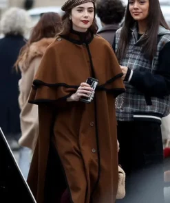 Emily in Paris Emily Cooper Wool Trench Coat