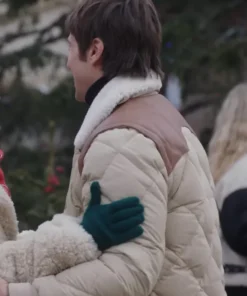 Emily in Paris Gabriel Shearling Puffer Jacket