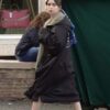 Emily In Paris Lily Collins Hooded Trench Coat