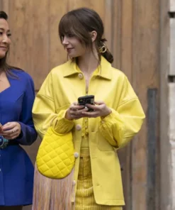 Emily In Paris Lily Collins Yellow Jacket