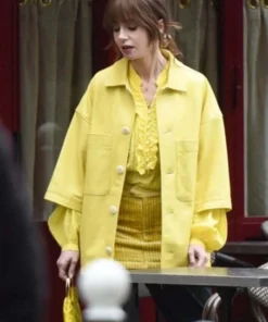 Emily In Paris Lily Collins Yellow Jacket