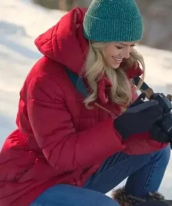 Falling Like Snowflakes 2024 Teagan Red Puffer Jacket