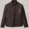 Firefly Moto Brown Biker Leather Jacket