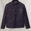 Firefly Moto Purple Biker Leather Jacket
