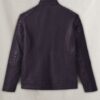 Firefly Moto Purple Biker Leather Jacket