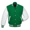 Green and White Varsity Jacket