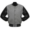 Grey and Black Varsity Jacket
