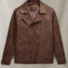 Ironwood Spanish Brown Biker Leather Jacket