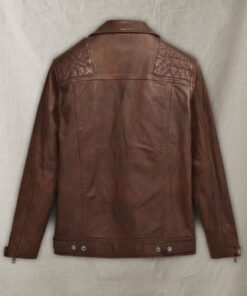 Ironwood Spanish Brown Biker Leather Jacket