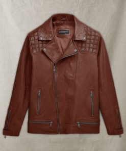 Ironwood Tan Biker Leather Jacket