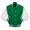 Kelly and White Varsity Jacket