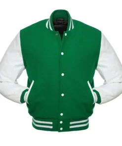 Kelly and White Varsity Jacket