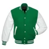 Kelly and White Varsity Jacket