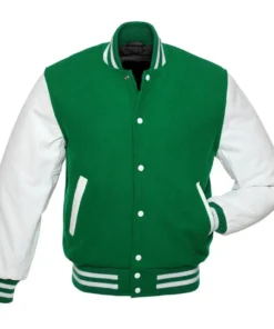Kelly and White Varsity Jacket