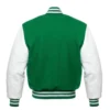 Kelly and White Varsity Jacket