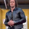 Kraven the Hunter 2023 Aaron Taylor Black Leather Jacket